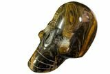 Polished Stromatolite (Greysonia) Skull - Bolivia #113530-2